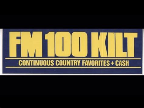 Kilt fm 100.3 - By John. Share. 3 Min Read. 100.3 The Bull KILT-FM is a Class C radio station based in the city of Houston, Texas. The broadcast area of this FM is Greater Houston. The name of its brand is “100.3 The Bull”. It runs its programs with a country music format at 100.3 MHz frequency. Te channel consumes 95,000 watts power to run its …